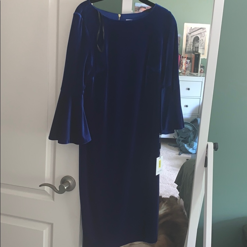 CALVIN KLEIN NWT VELET DRESS